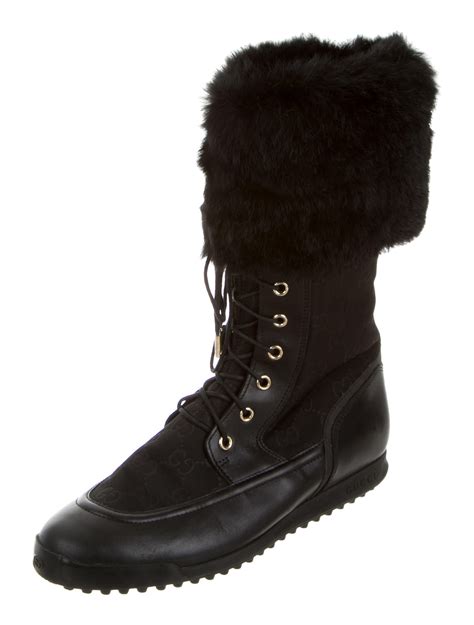 gucci fur boot